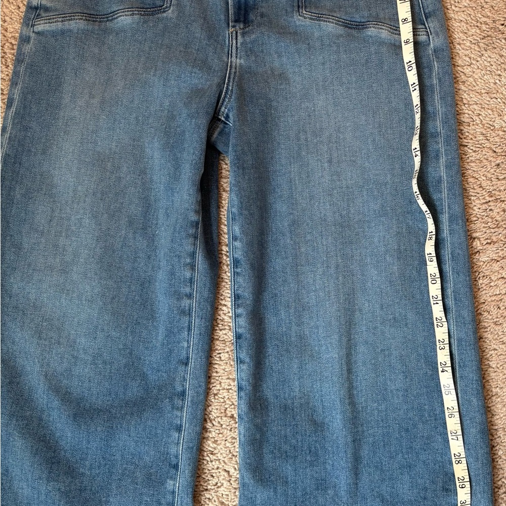 PAIGE Anessa wide leg Light Blue Denim - Picture 2 of 8